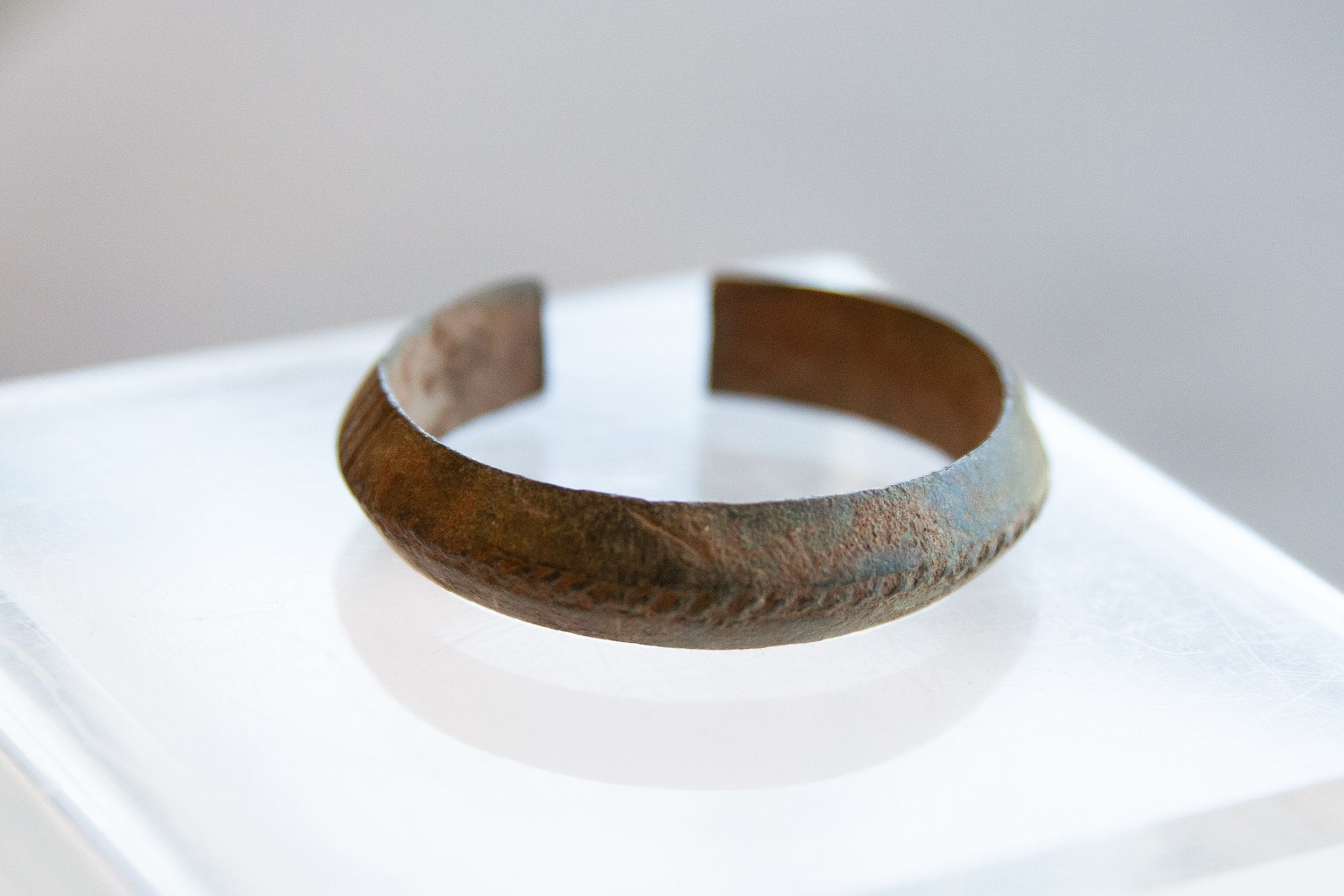 Vintage African ChildÕs Bronze Alloy Bracelet // ONH Item ab01070 Image 1