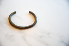 Vintage African Bronze Striped Cuff Bracelet // ONH Item ab01085 Image 3