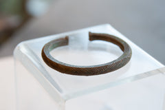 Vintage African Copper Cuff Bracelet with Geometric Detailing // ONH Item ab01089 Image 1