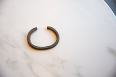 Antique African Child's Bronze Cuff Bracelet with Geometric Detailing // ONH Item ab01092 Image 2