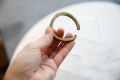 Antique African Child's Bronze Cuff Bracelet with Faded Detailing // ONH Item ab01095 Image 5