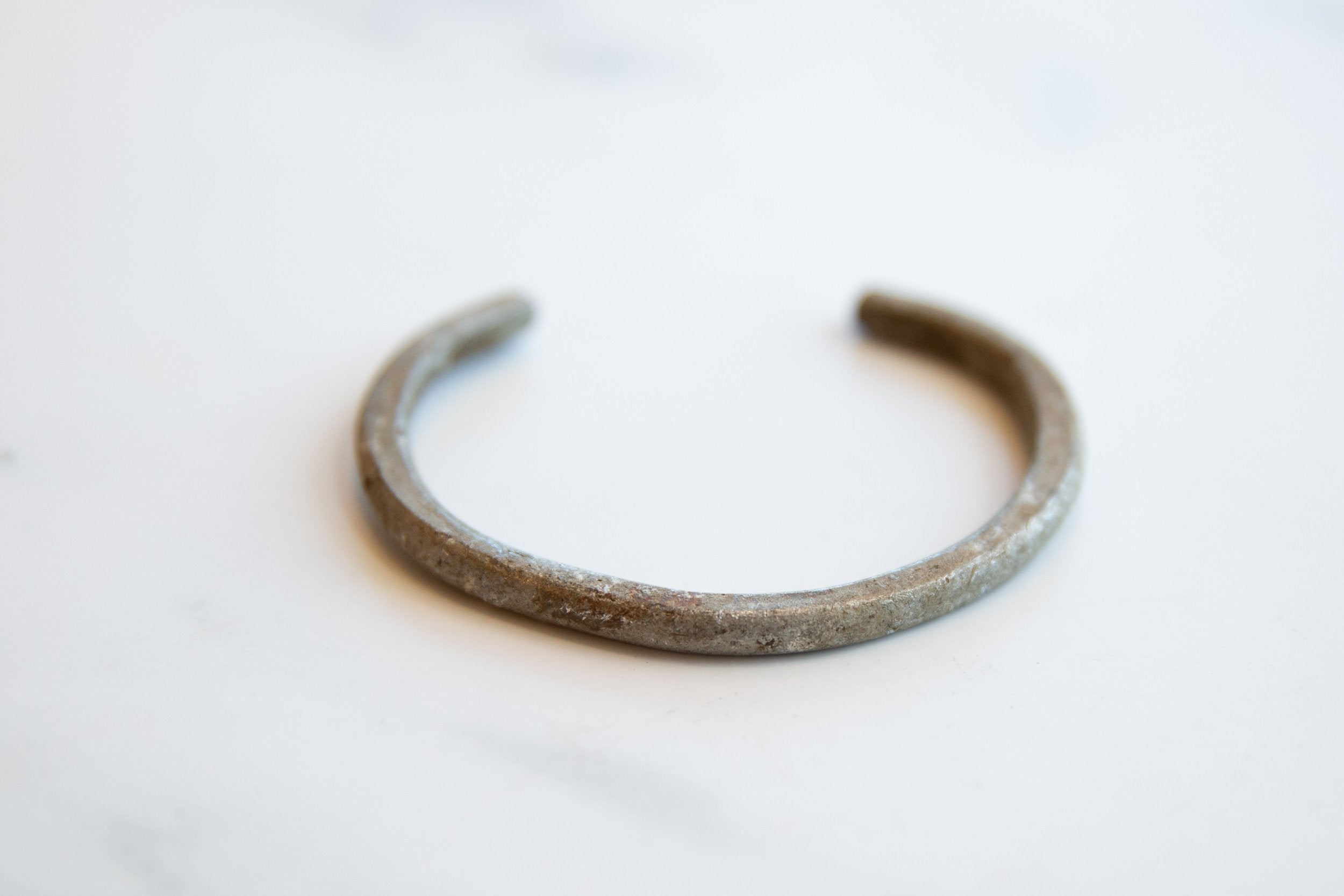 Vintage African Simplistic Aluminum Cuff Bracelet // ONH Item ab01101 Image 1