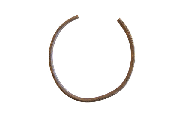 Vintage African Bronze Artifact with Geometric Detailing // ONH Item ab01105