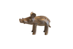 Vintage African Bronze Boar // ONH Item ab01120