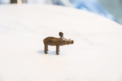Vintage African Bronze Boar // ONH Item ab01120 Image 2