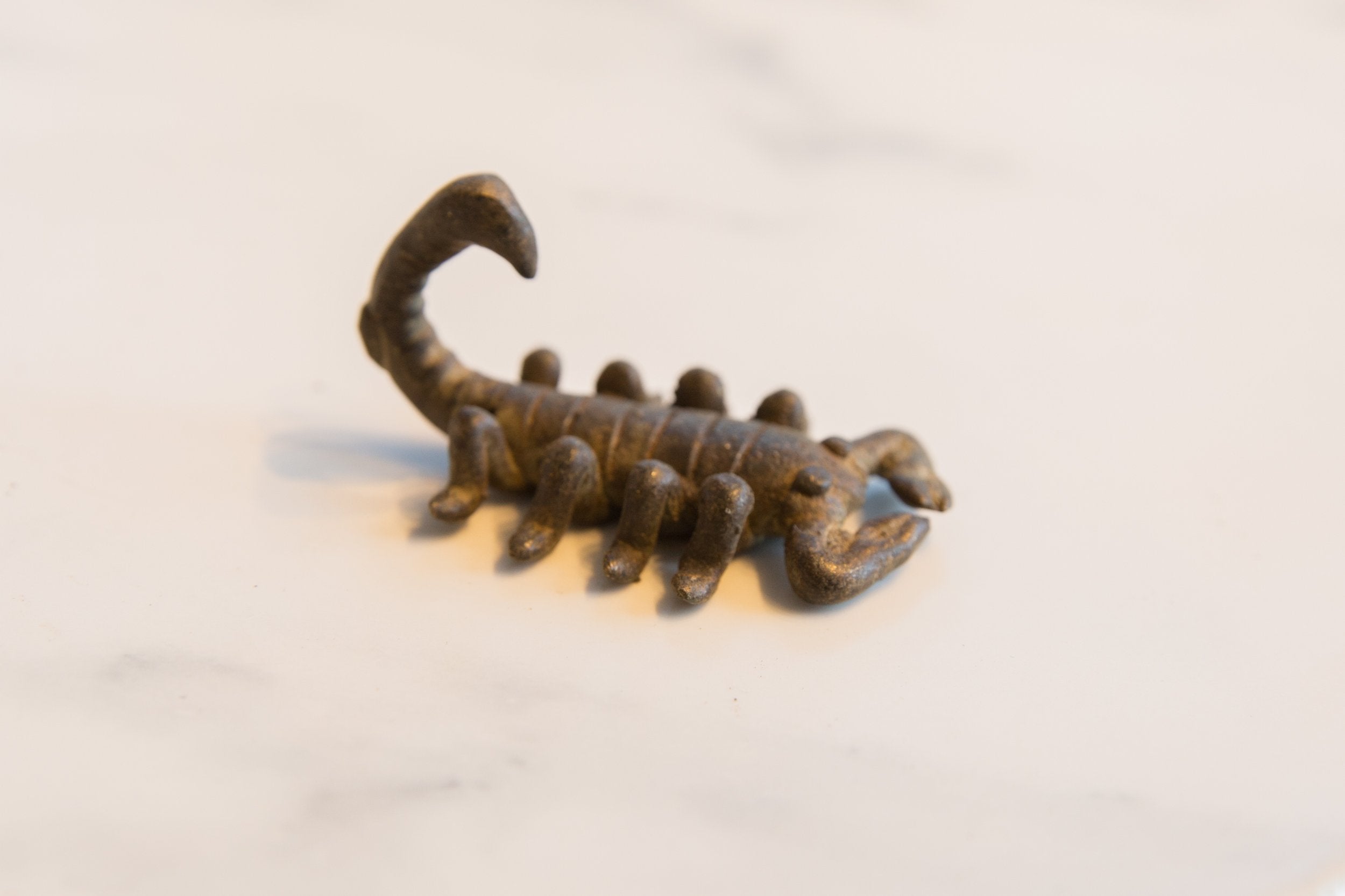 Vintage African Dark Bronze Scorpion // ONH Item ab01121