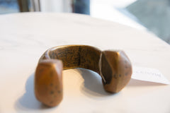 Vintage African Copper Alloy Large Cuff Bracelet with Geometric Detailing // ONH Item ab01123 Image 6