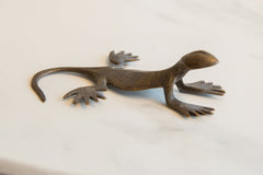 Vintage African Dark Bronze Gecko // ONH Item ab01124 Image 1