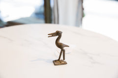 Vintage African Dark Bronze Stork // ONH Item ab01127 Image 2