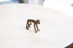 Vintage African Dark Bronze Smooth Backed Monkey with Banana // ONH Item ab01130 Image 2