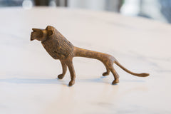 Vintage African Bronze Alloy Lion // ONH Item ab01132 Image 1