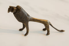 Vintage African Bronze Lion // ONH Item ab01133 Image 1
