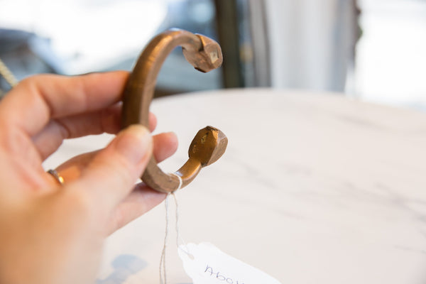 Antique African Copper and Bronze Snake Cuff Bracelet // ONH Item ab01136 Image 9