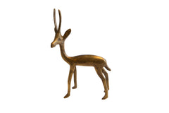 Vintage African Bronze Left Facing Gazelle // ONH Item ab01142