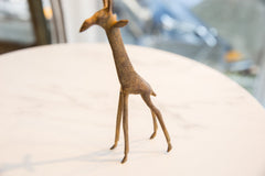 Vintage African Bronze Alloy Giraffe with Short Tail // ONH Item ab01149 Image 3