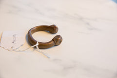 Antique African Copper Alloy Snake Cuff Bracelet // ONH Item ab01154 Image 3