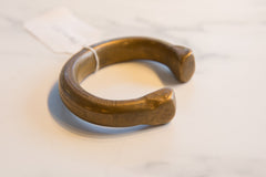 Antique African Bronze Snake Cuff Bracelet // ONH Item ab01157