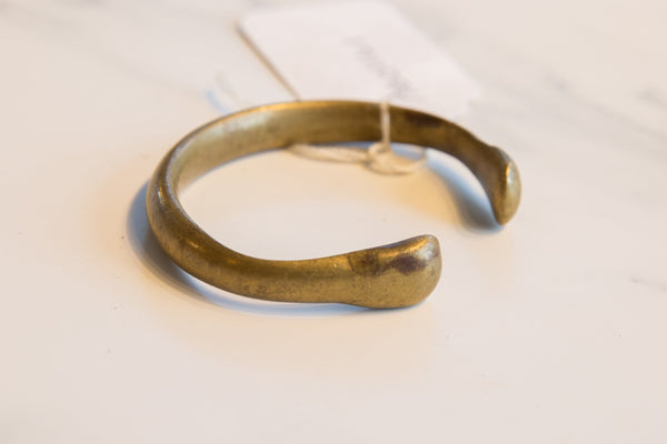 Antique African Bronze Snake Cuff Bracelet // ONH Item ab01161 Image 1