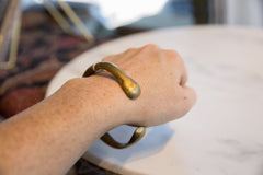 Antique African Bronze Snake Cuff Bracelet // ONH Item ab01161 Image 6