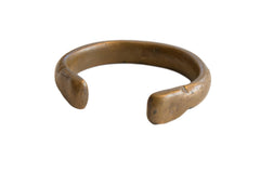 Antique African Bronze Snake Cuff Bracelet // ONH Item ab01163