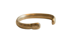 Antique African Bronze Alloy Snake Cuff Bracelet // ONH Item ab01165