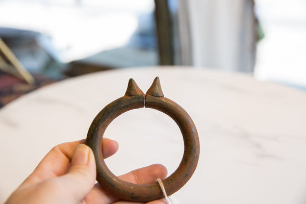 Vintage African Metal Bracelet with Spikes // ONH Item ab01169 Image 2