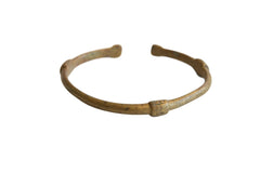 Vintage African Bronze Imperfect Cuff Bracelet // ONH Item ab01171