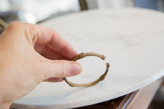 Vintage African Bronze Imperfect Cuff Bracelet // ONH Item ab01171 Image 2