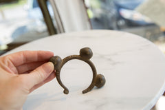 Vintage African Bronze Bell Cuff Bracelet // ONH Item ab01174 Image 2