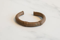 Antique African Copper Cuff Bracelet with Geometric Detailing // ONH Item ab01175 Image 1