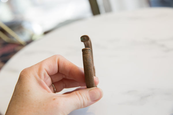 Antique African Copper Cuff Bracelet with Geometric Detailing // ONH Item ab01175 Image 4