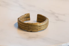 Antique African Bronze Cuff Bracelet with Golden Patina // ONH Item ab01176 Image 1