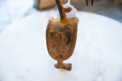 Vintage African Bronze Alloy Bird Pulley // ONH Item ab01180 Image 2