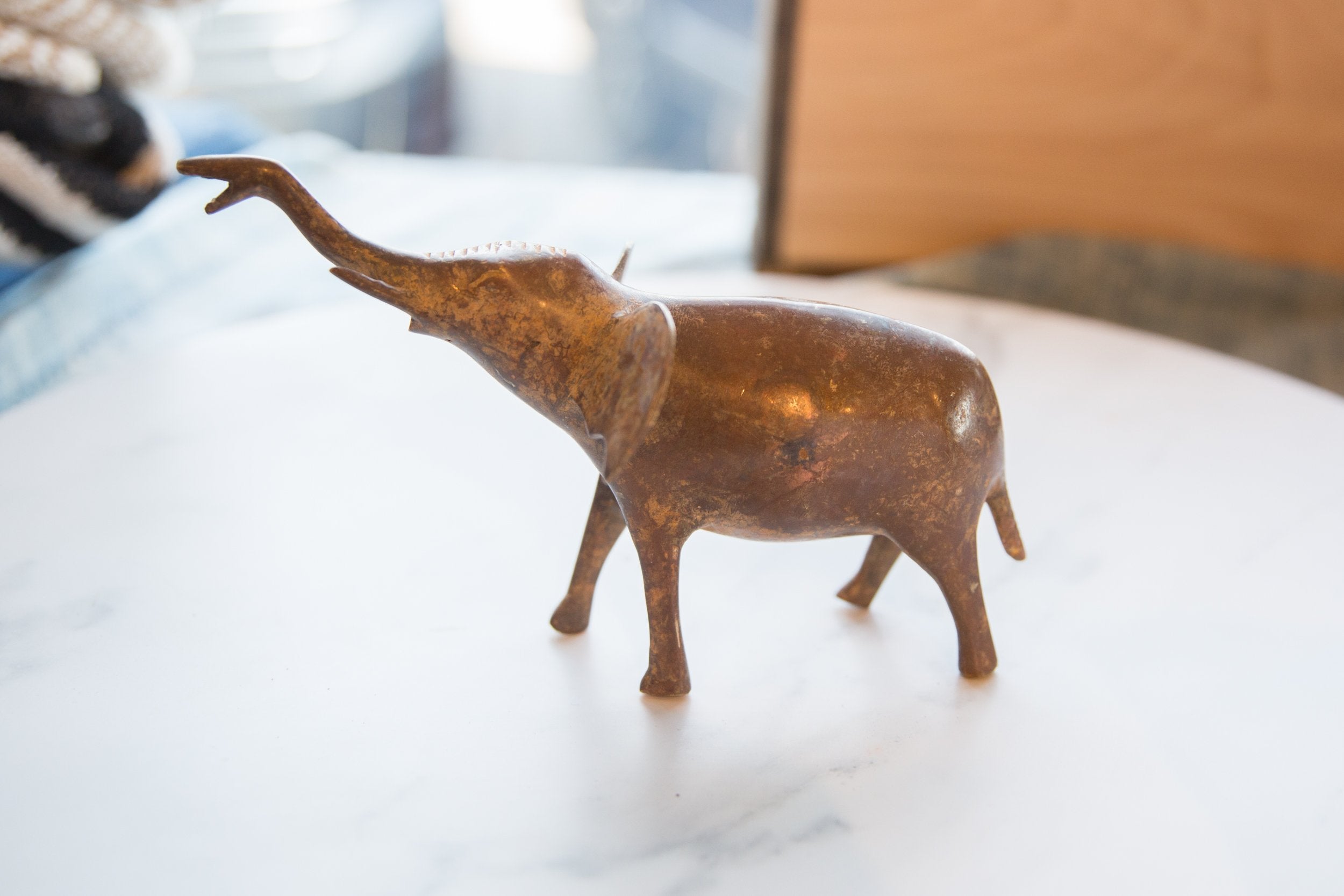 Vintage African Copper Elephant // ONH Item ab01190 Image 1