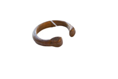 Antique African Copper Alloy Snake Cuff Bracelet // ONH Item ab01201