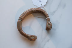 Antique African Copper Alloy Snake Cuff Bracelet // ONH Item ab01204 Image 1
