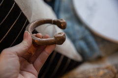 Antique African Copper Alloy Snake Cuff Bracelet // ONH Item ab01204 Image 6