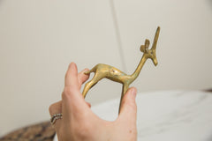 Vintage African Light Oxidized Bronze Forward Facing Gazelle // ONH Item ab01220 Image 3