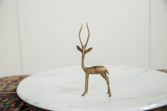Vintage African Bronze Left Facing Gazelle // ONH Item ab01221 Image 1