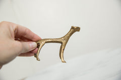 Vintage African Bronze Cheetah // ONH Item ab01225 Image 2