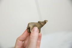 Vintage African Bronze Hippo // ONH Item ab01227 Image 3