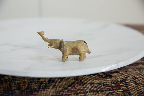 Vintage African Bronze Alloy Elephant with Golden Patina // ONH Item ab01229 Image 1