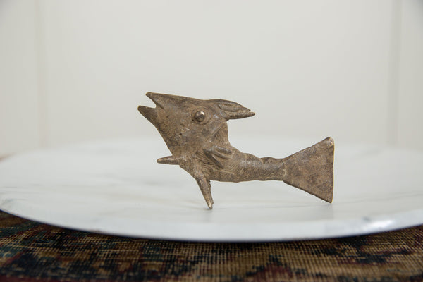 Vintage African Bronze Fish // ONH Item ab01231 Image 1