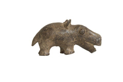 Vintage African Bronze Hippo // ONH Item ab01238