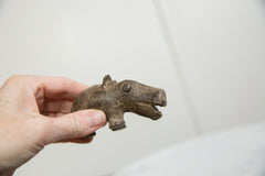 Vintage African Bronze Hippo // ONH Item ab01238 Image 3