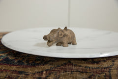 Vintage African Bronze Hippo // ONH Item ab01239 Image 1