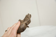 Vintage African Bronze Hippo // ONH Item ab01239 Image 4