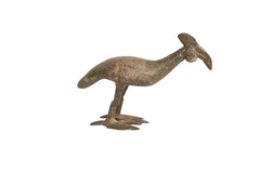 Vintage African Bronze Kori Bustard Bird // ONH Item ab01245