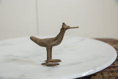 Vintage African Bronze Flat Billed Bird // ONH Item ab01248 Image 1