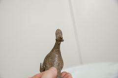 Vintage African Bronze Flat Billed Bird // ONH Item ab01248 Image 3